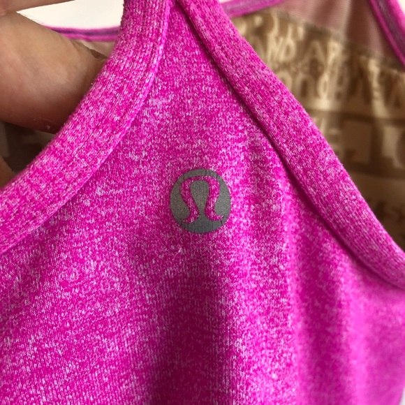 Pink Lululemon Power Y Tank - Picture 2 of 4